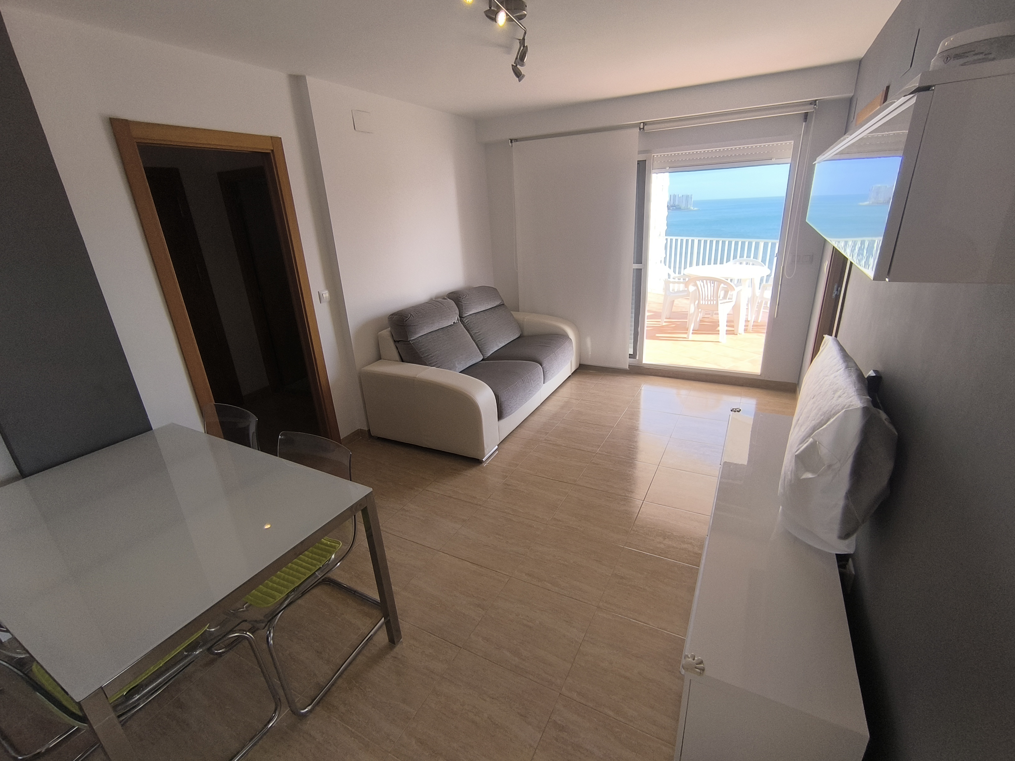Ático con terraza y vistas al Mar - Salón